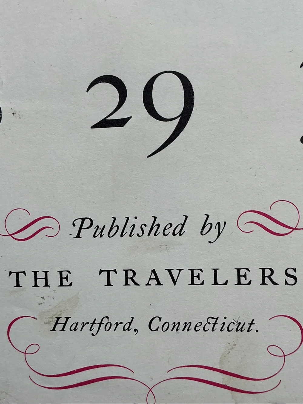 Vintage 'The Travelers' 16